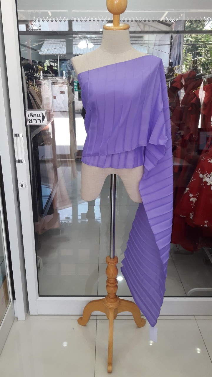 สไบอัดกลีบสีม่วง