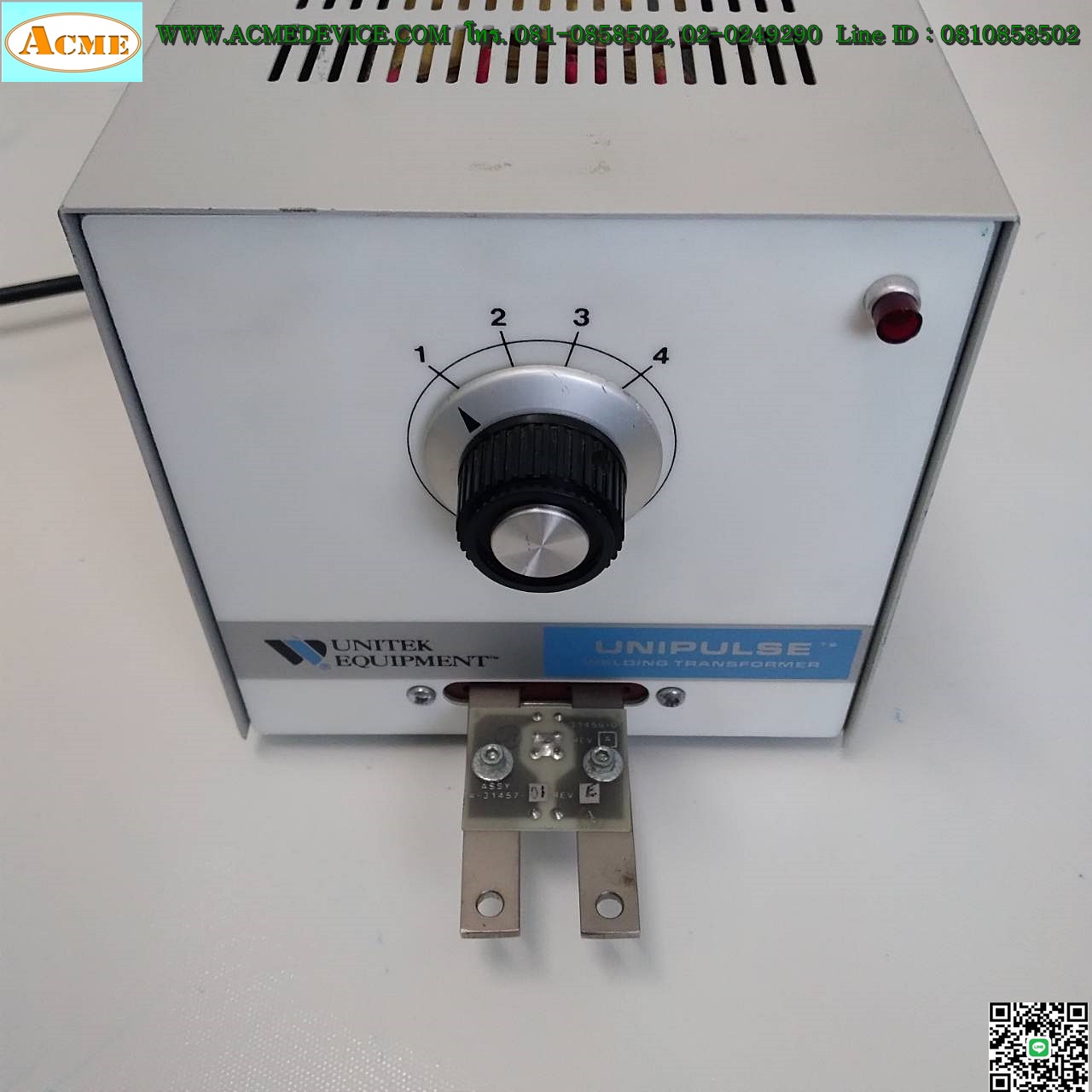 Welding Transformer MIYACHI รุ่น 9-021-01, X2/230RF, Unitek Equipment, 230V, 8.7A/3.8V, 525A, 2KVA