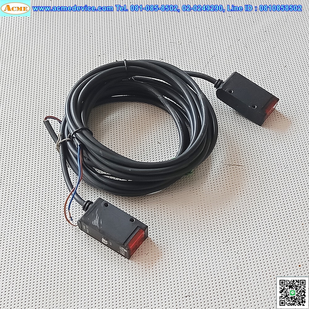 Photoelectric Omron รุ่น E3S-AT31-L + E3S-AT31-D, ระยะ 7m, PNP, (รับ-ส่ง)