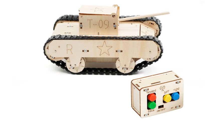 รถถังควบคุมด้วยรีโมทไร้สาย 4 ทิศทาง