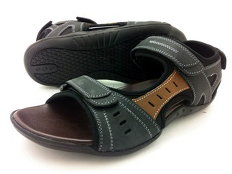 Leather sandals with backstrap (men)