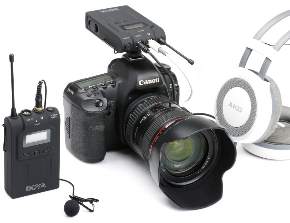 ไมโครโฟน BOYA BY-WM6 UHF 48 Channels Pro wireless Microphone