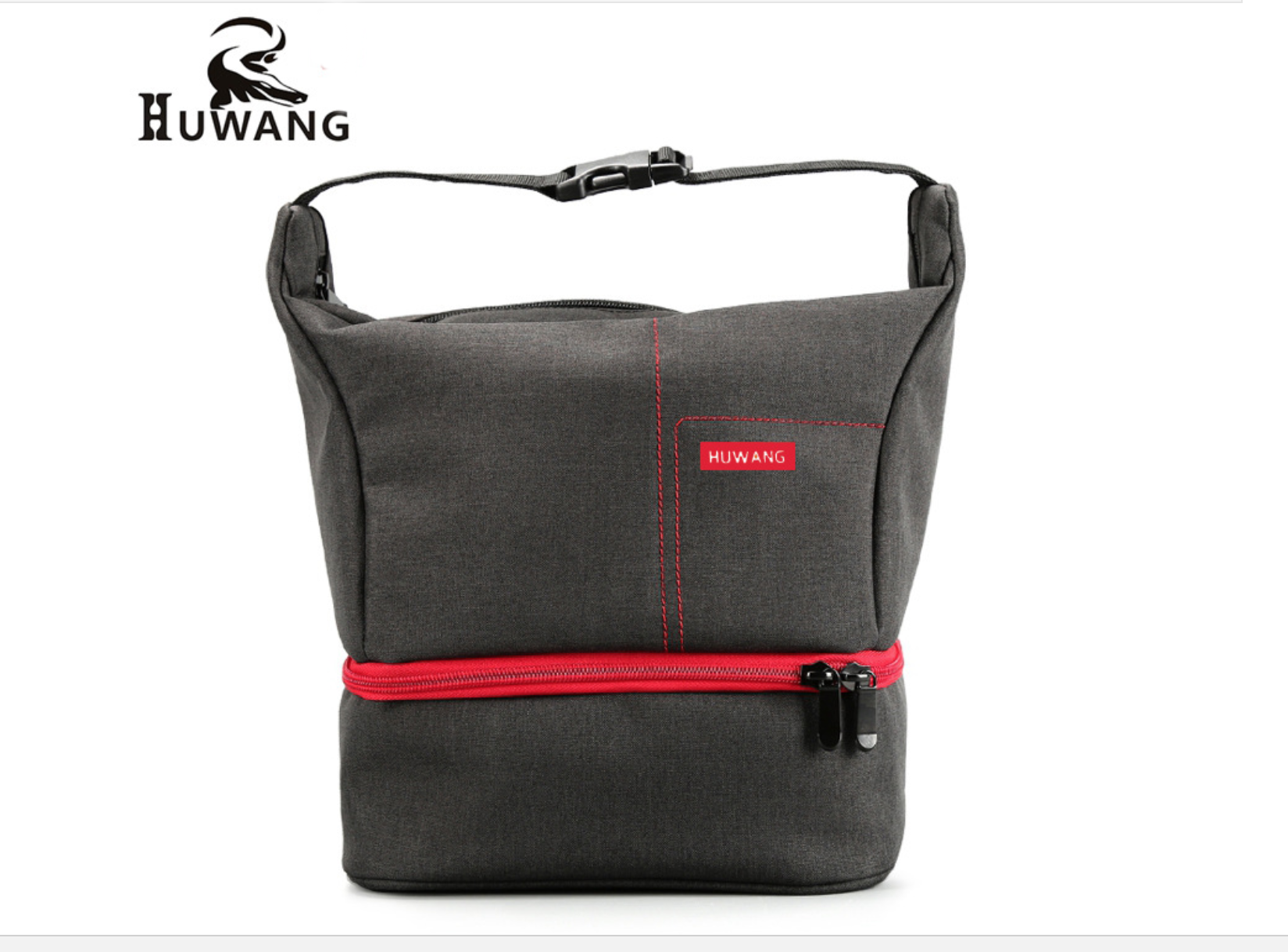 กระเป๋ากล้องยี่ห้อHUWANG สำหรับกล้อง DSLR ใส่เลนส์ได้ 2 ตัว แฟลช 1 ตัว ราคาถูก