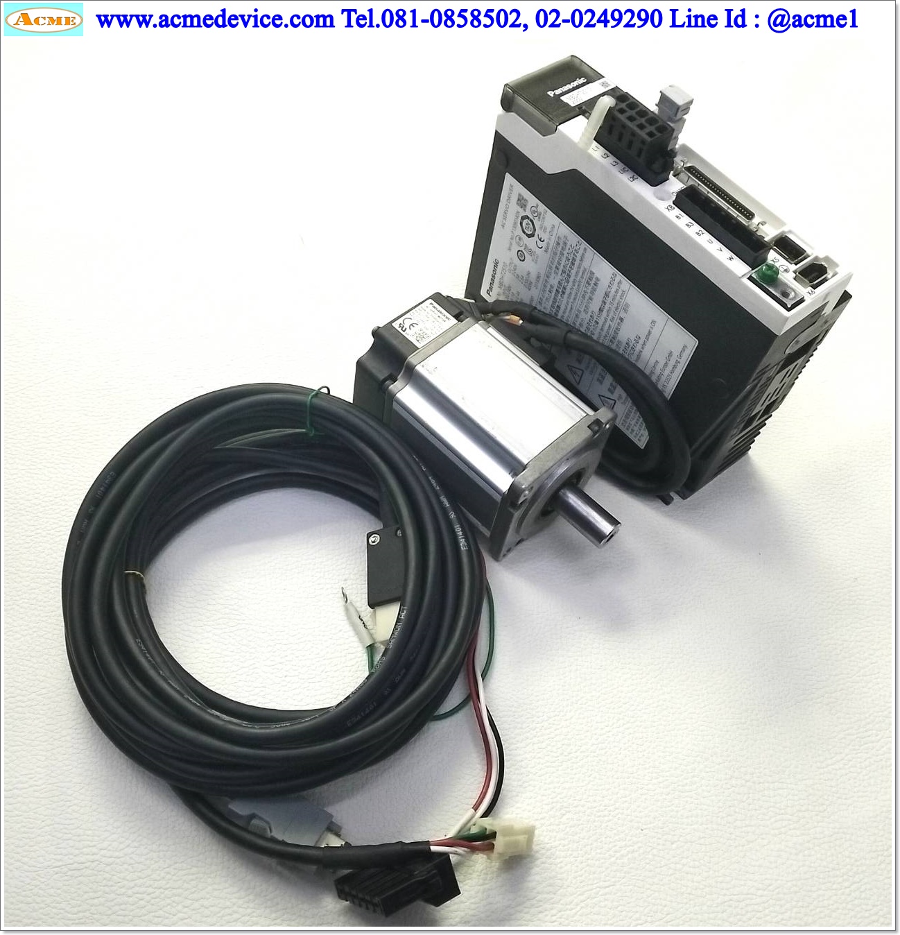 Servo Drive Panasonic รุ่น MBDHT2510 & Motor MSMD042G1U, 400W