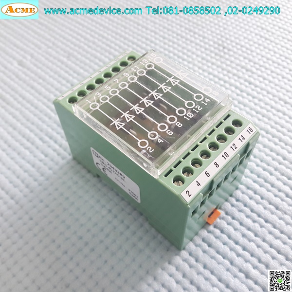 Terminal Block Phoenix Contact รุ่น EMG 45-DIO 8E-1N5408, Diode block, 3A