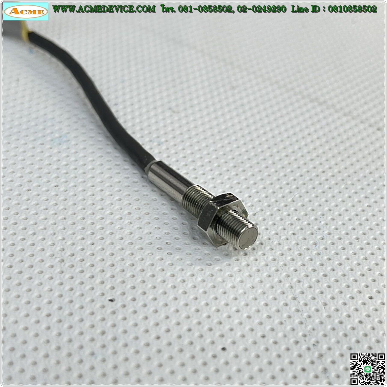 Proximity Omron รุ่น E2E-X1C2, M5, ระยะ 1mm, 3Wire, NPN, NC, Shielded, Inductive