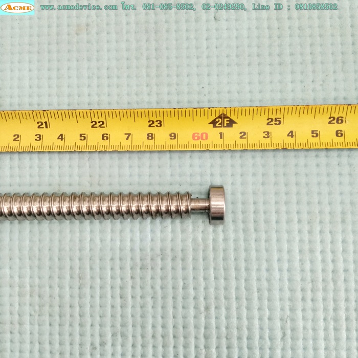 Ball Screw ขนาดเพลา 12 mm.x 610 mm., Stroke 480 mm., Pit 6 mm.