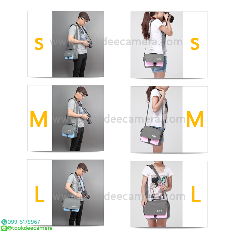 กระเป๋ากล้องสีพาสเทล(PreOrder รอสินค้า 10-14วัน)