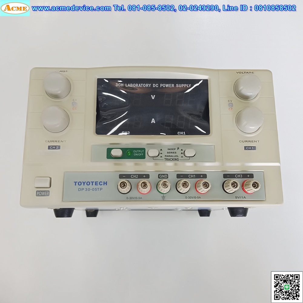 DC Power Supply Toyotech รุ่น DP30-05TP, 3CH, 5V/1A (จอมีตำหนิ)