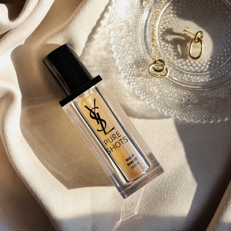 บำรุงผิวอีฟแซง YSL - Pure Shots Night Reboot Serum Fleur De Cactus+Acide Glycolique 50ml