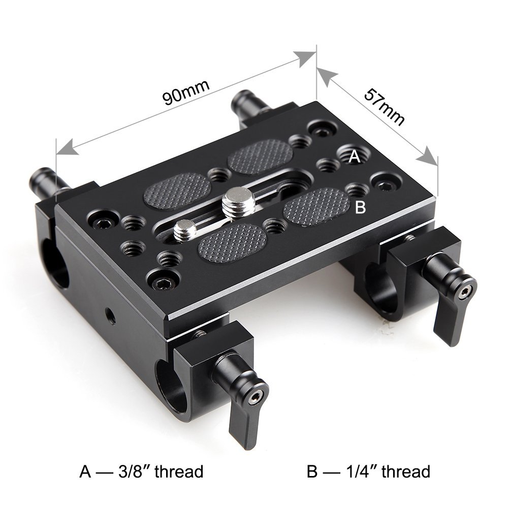 SMALLRIG® Baseplate with Dual 15mm Rod Clamp 1775 (ByOrder รอสินค้า2-3วัน)
