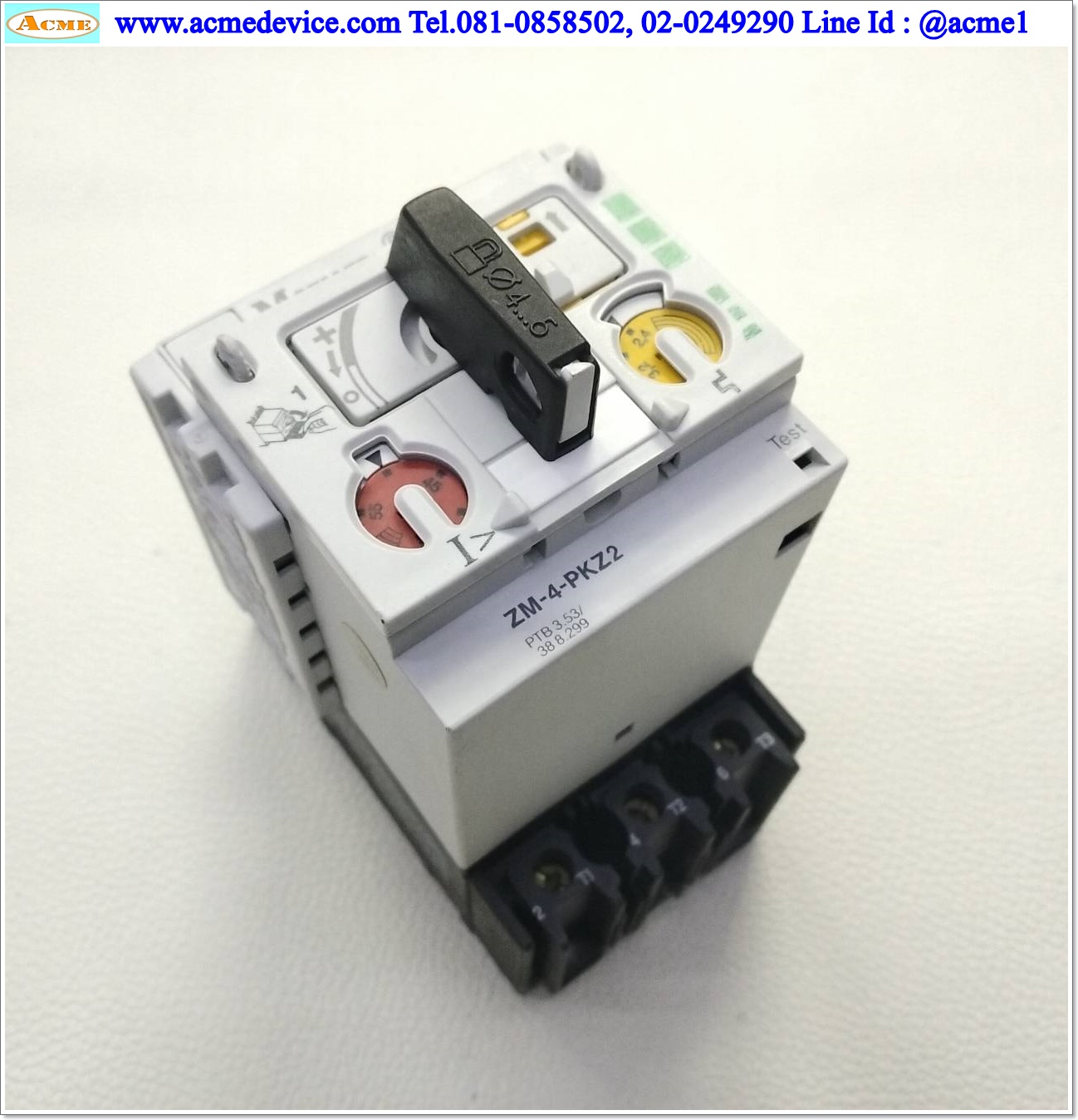 Motor Circuit Breaker Moeller รุ่น ZM-4-PKZ2, 2.4‑4A