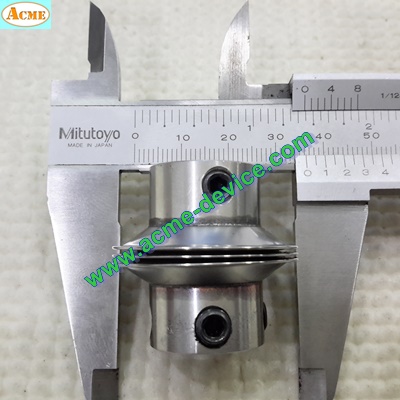 Coupling ขนาด ID 9.5/9.5mm, OD 36mm, L 34mm, Stainless