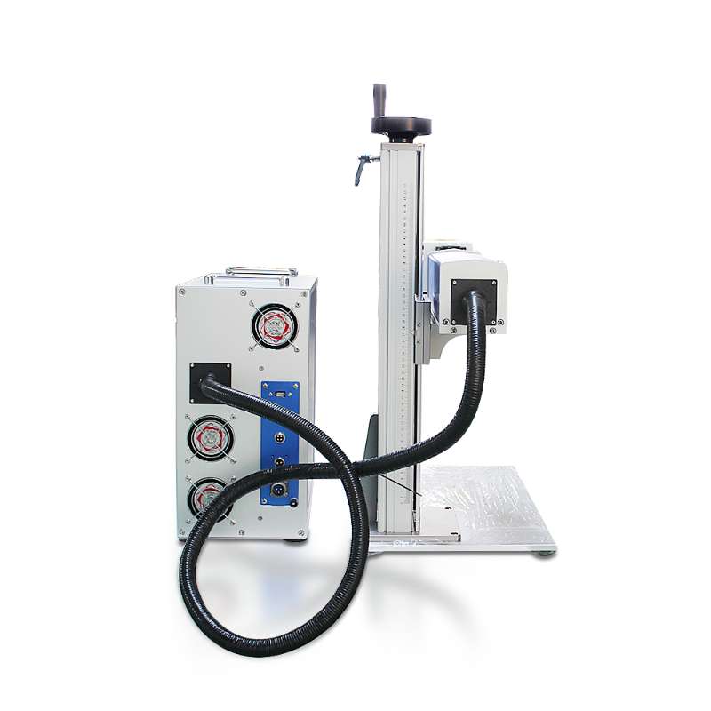 ไฟเบอร์ออฟติกส์เลเซอร์มาคกิ้งและแกะสลัก ขนาดพกพา S004 30W 150x150 mm