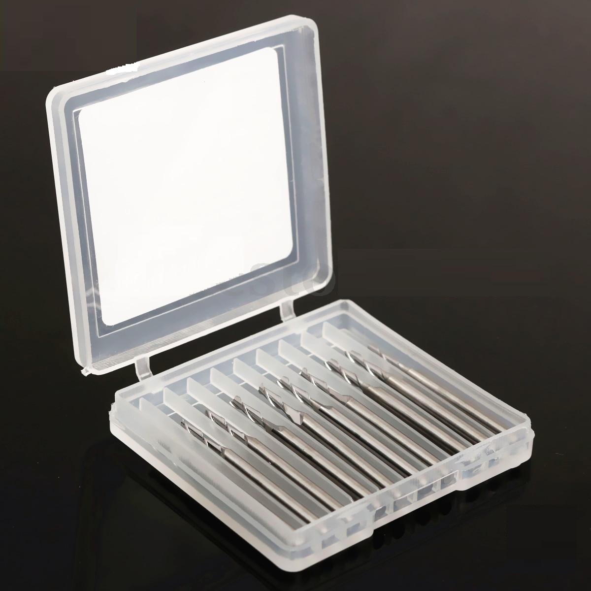 ดอกกัด CNC End Mills ขนาด 1.0 มม. 2 ฟัน 12 มม.10 ดอก