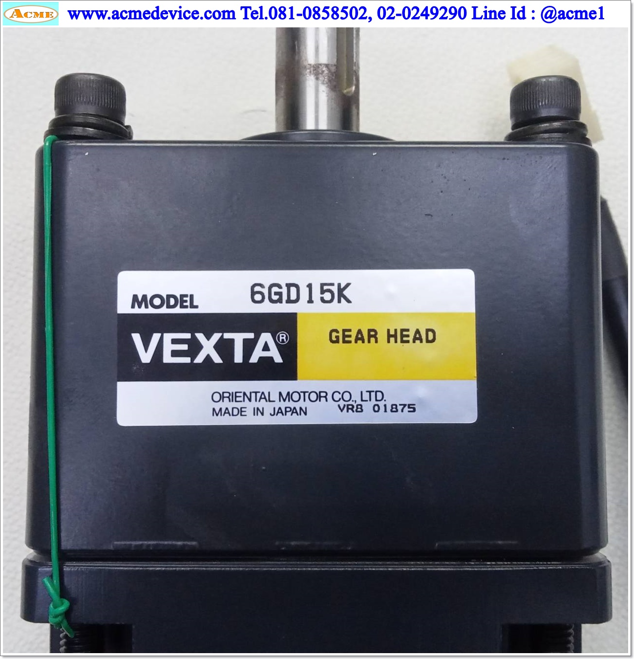 Servo Drive VEXTA รุ่น KBLD180-C & Motor KBLM6180GD-AM + Gear 6GD15K, ratio 15:1, 3000 r/min, 180W