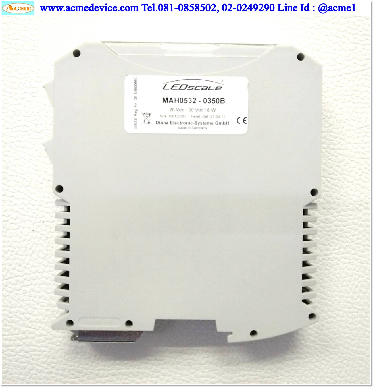 Constant Current LED Driver Diana รุ่น MAH0532-0350B, 20-30 Vdc, 8W, 350mA