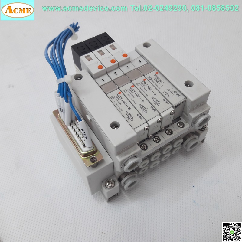 Solenoid Valve SMC รุ่น VQ1100-5, VVQ1000-10A-1, 5/2 , 1 คอยล์