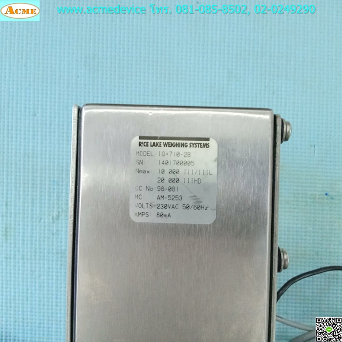 Programmable Weight Indicator, IQ Plus 710, Macro รุ่น IQ+710-2B, 230Vac, 80mA, 150kg