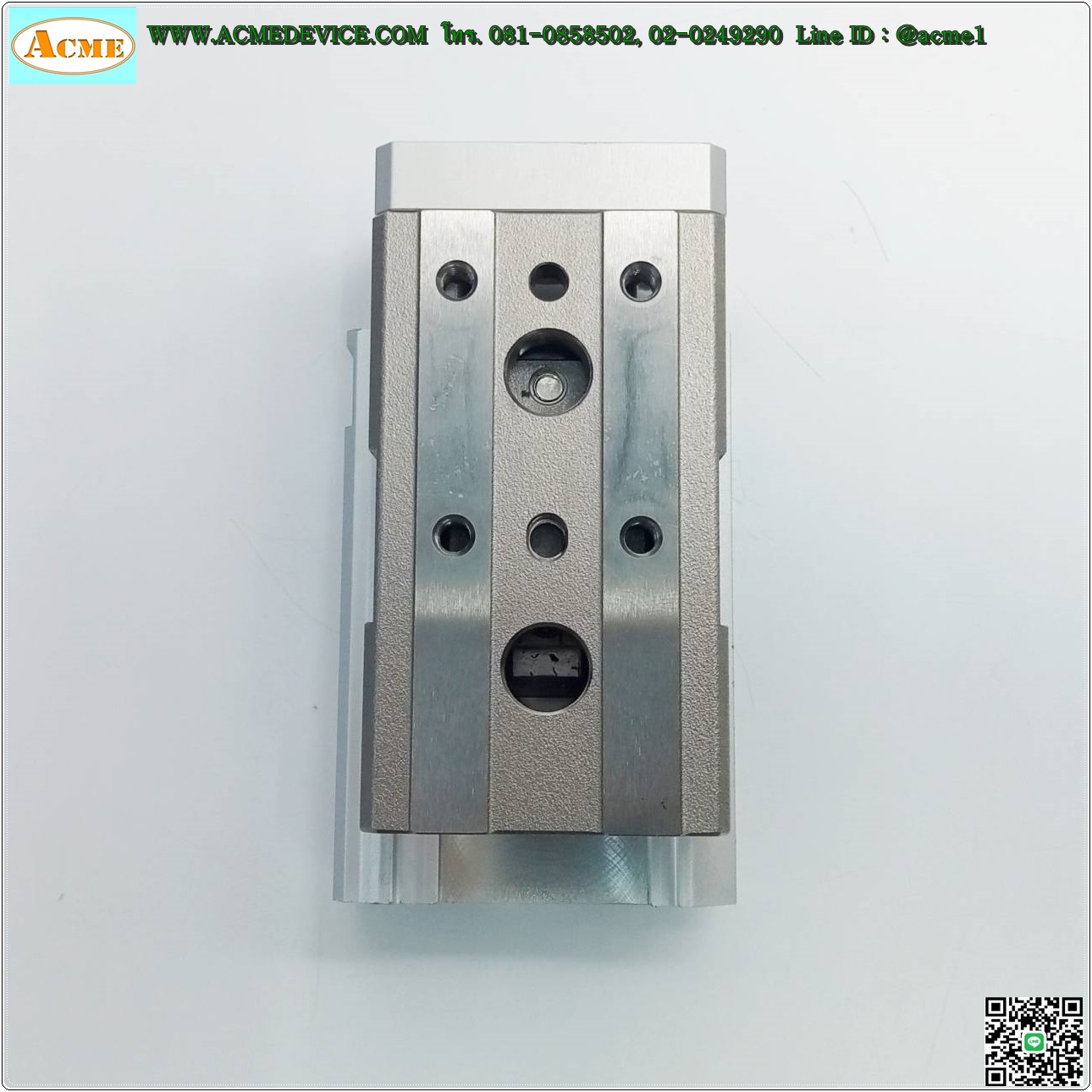 Guided Cylinder SMC รุ่น MXQ12L-10, Bore 12 mm, Stroke 10 mm.