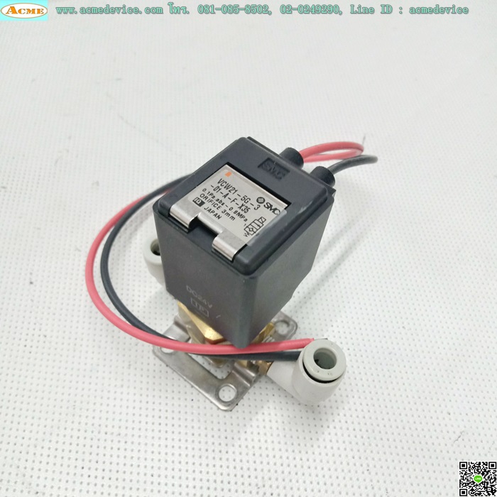 Solenoid Valve SMC รุ่น VCW21-5G-3-01-A-F-X35, NC, Coil 24 Vdc