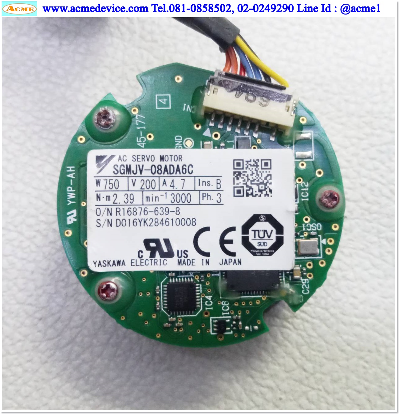 Encoder Servo Yaskawa รุ่น YWP-AH, 400-045-177, for SGMJV-08ADA6C