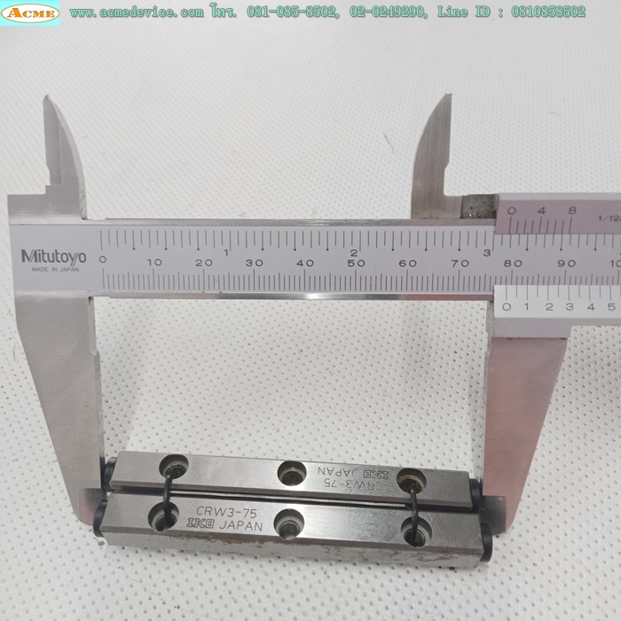 Linear Block IKO รุ่น CRW3-75, ขนาด 18 mm x 75 mm