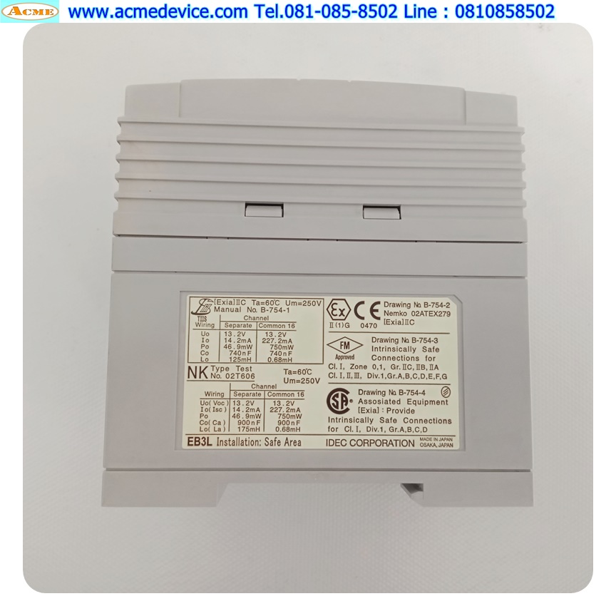 Relay Idec รุ่น EB3L-S03SA, IZBARL, 100-240VAC