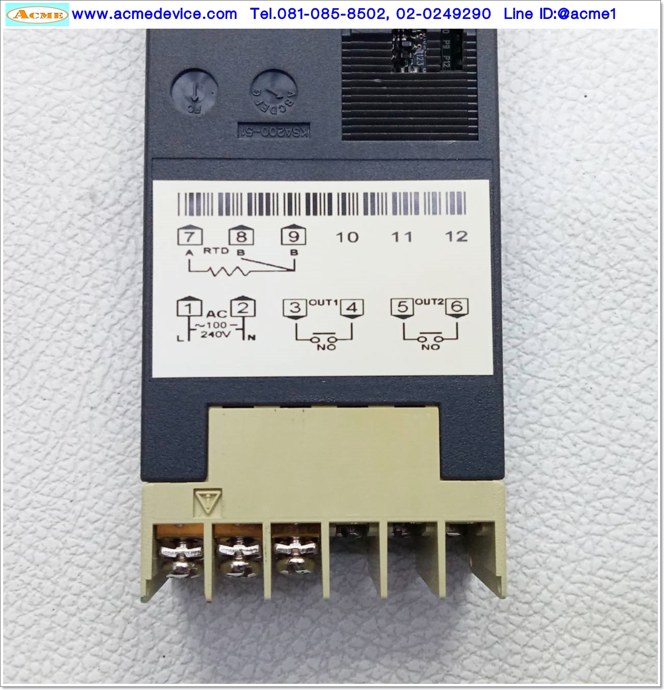 Temperature Controller RKC รุ่น SA200, 100-240Vac, Input RTD, 0-50°C, Output Relay