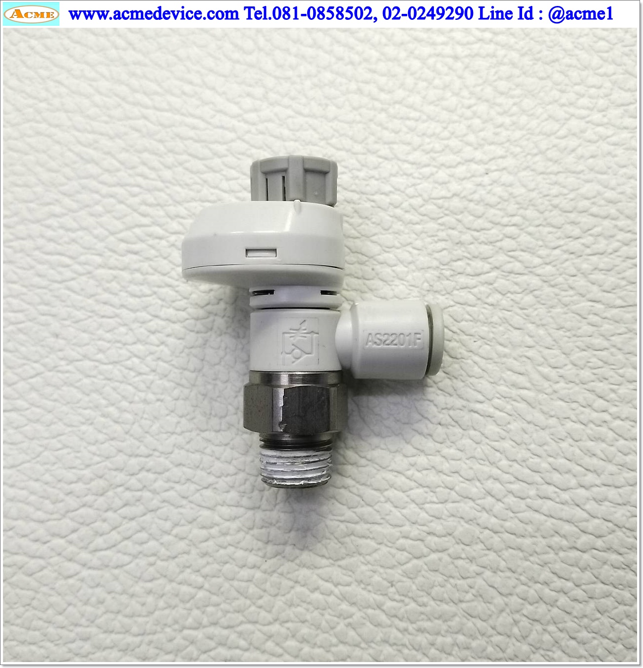 Speed Control with Indicator SMC รุ่น AS2201F, AS2201FS, 1/8, สายลม 6 มม.