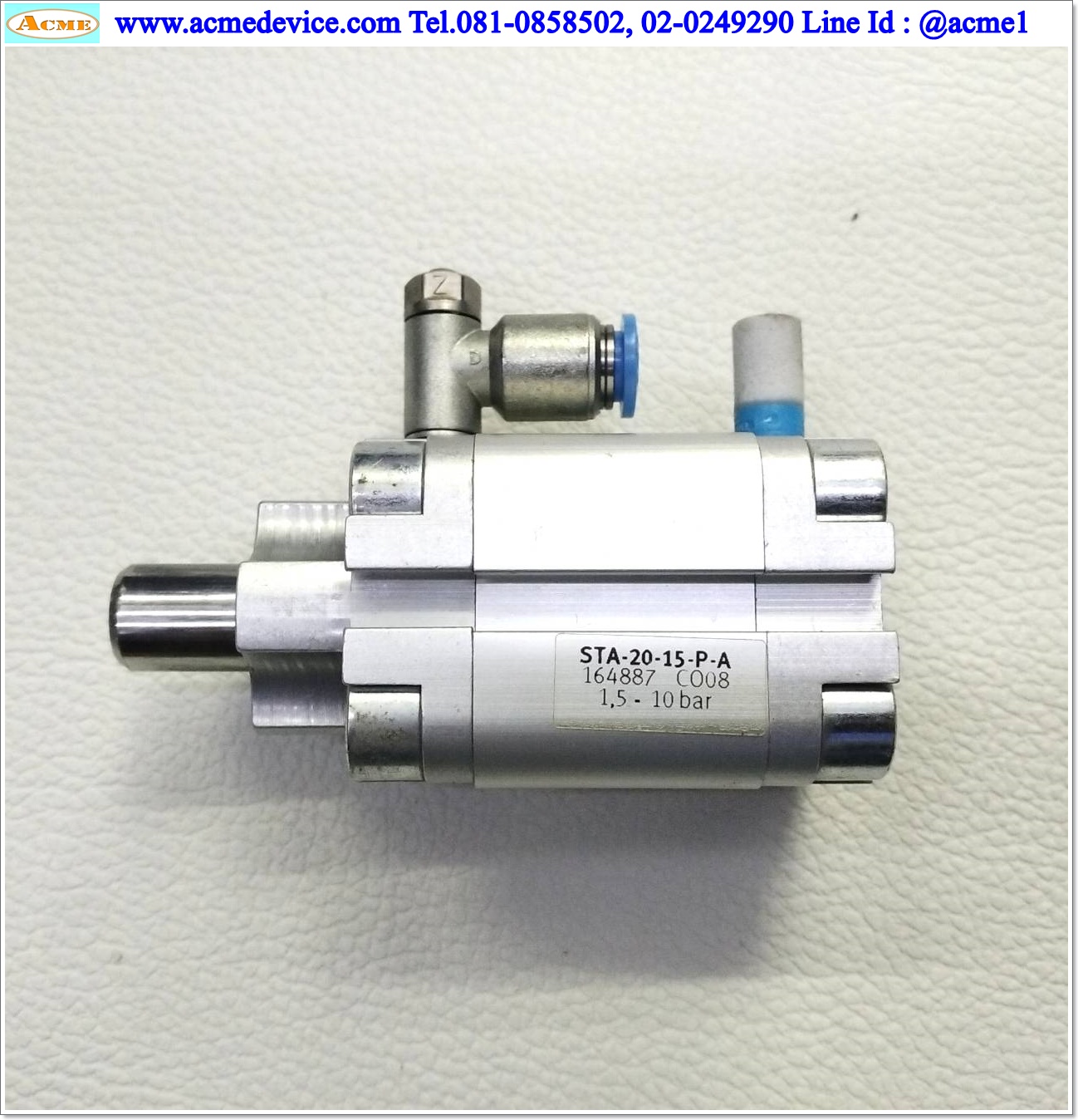 Air Cylinder Festo รุ่น STA-20-15-P-A, Bore 20 mm, Stroke 15 mm
