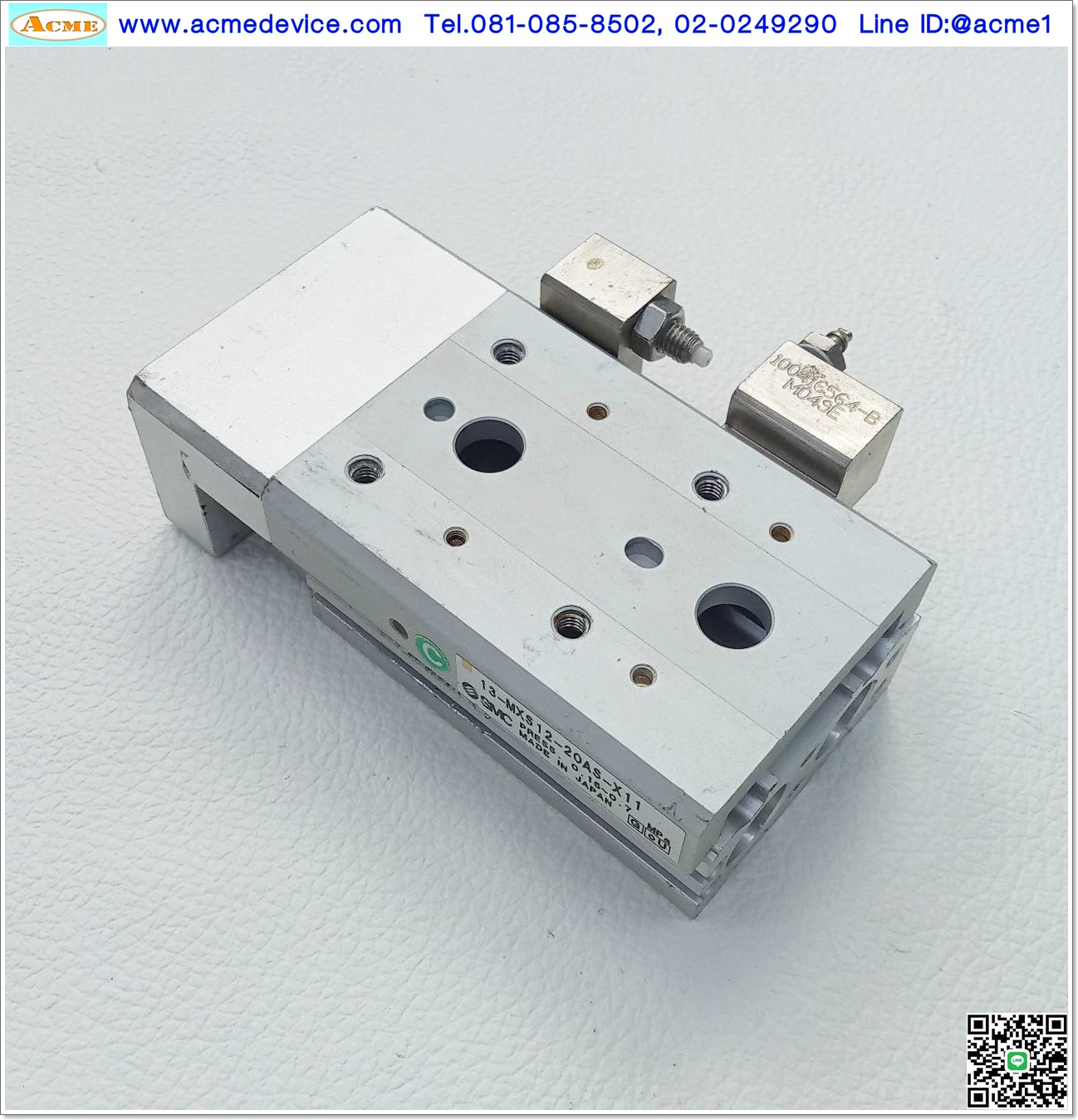 Guide Cylinder SMC รุ่น 13-MXS12-20AS-X11, Bore 12 mm., Stroke 20 mm.