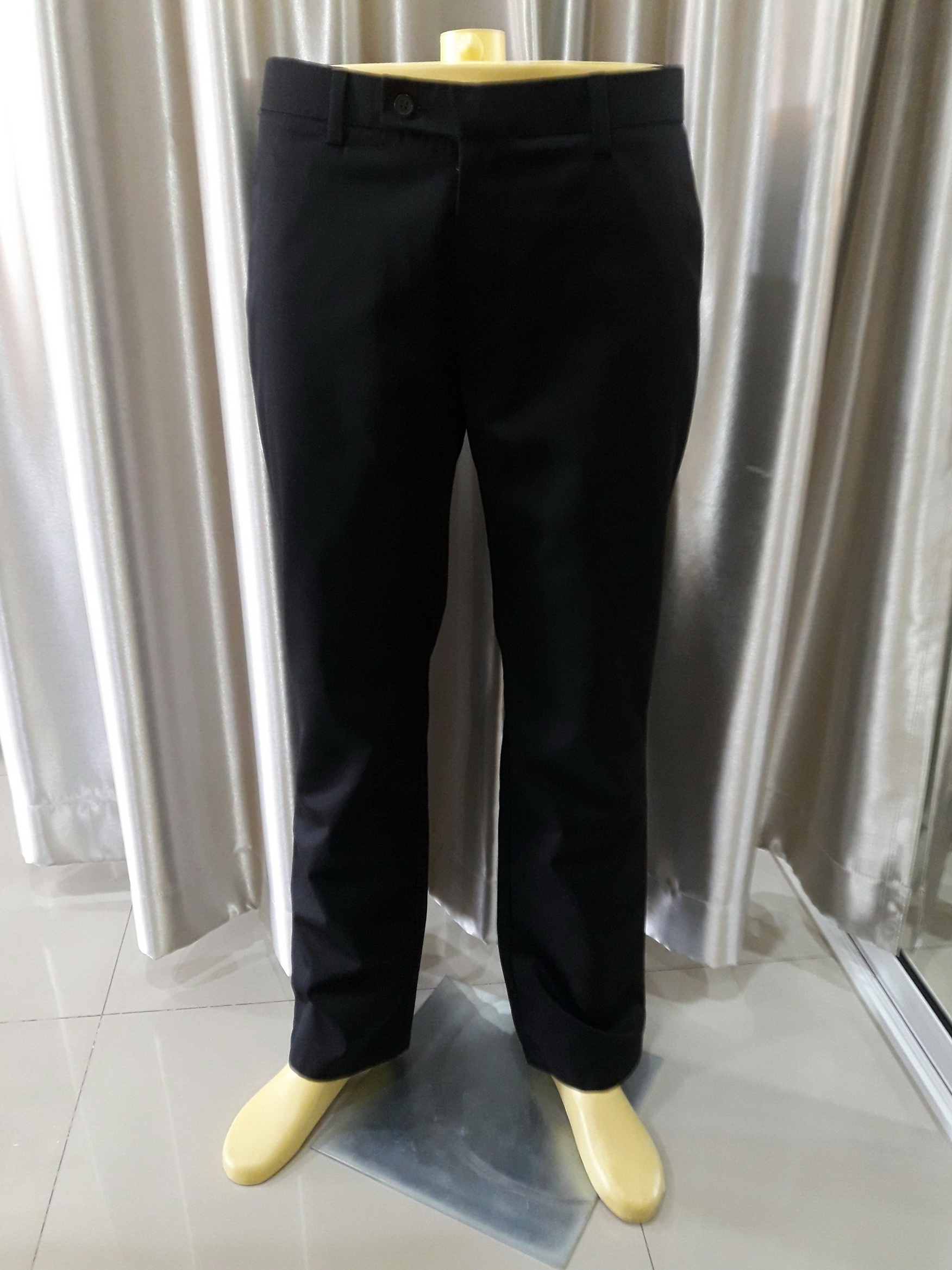 กางเกงขายาวสีดำ เอว36