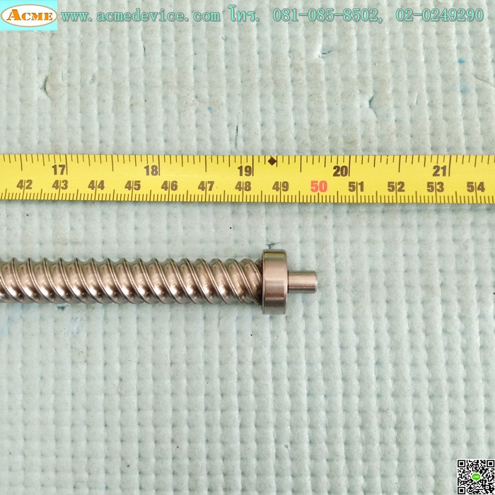 Ball Screw ขนาดเพลา 12 mm. x 500 mm., Stroke 365 mm., Pit 16 mm.