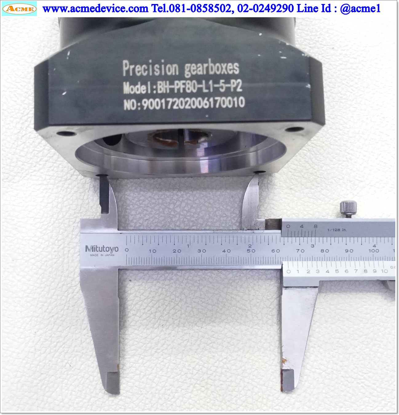 Gear Head รุ่น BH-PF80-L1-5-P2, Ratio 5:1 (เพลาเข้า 19 mm., ออก 20 mm.), for 750W