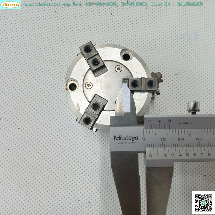 Gripper SMC รุ่น MHS, โต 52 mm, stroke 3 mm.
