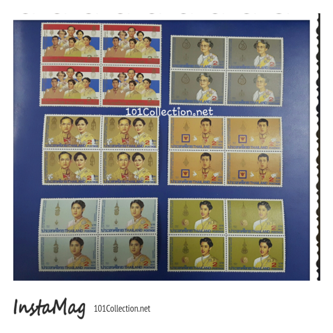 แสตมป์ชุดมหามงคลเฉลิมพระชนมพรรษา 5 รอบ ชุดที่ 3 ปี พ.ศ.2530 บล็อก4ดวง