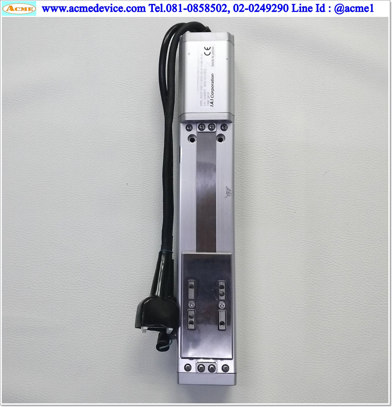 Slider IAI รุ่น RCACR-SA5C-I-20-6-100-A1-S-NM-VR-SG, Stroke 100 mm.