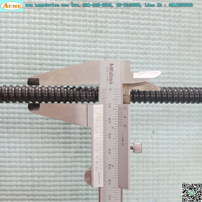 Ball Screw ขนาดเพลา 12 mm. x 750 mm., Stroke 625 mm., Pit 4 mm.