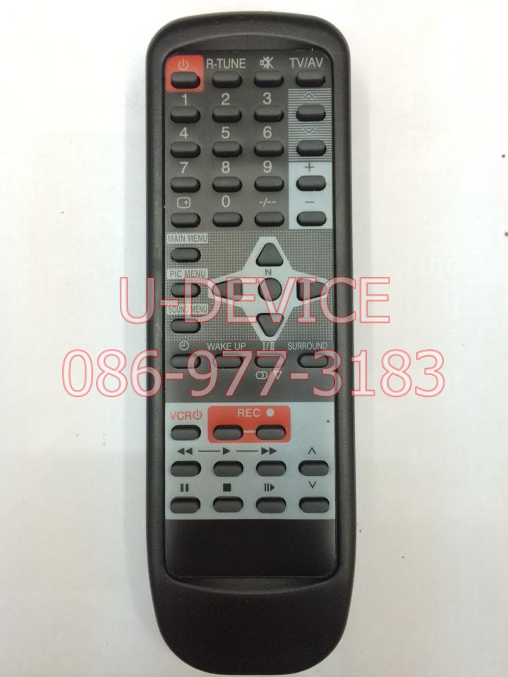 รีโมททีวี Panasonic มีปุ่มใช้งานเครื่อง VCR
