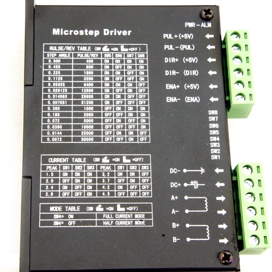 กล่องควบคุมสเตปปิ่งมอเตอร์ CNC Stepper Motor Driver 2M542 DC24-50V 4.2A Controller