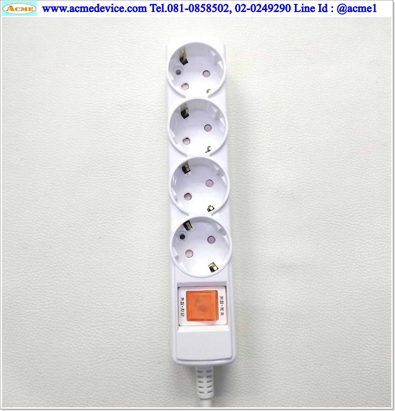 เต้ารับแบบปลั๊กเยอรมัน รุ่น EW-M-16A4, JH04122-15007A, 4-hole