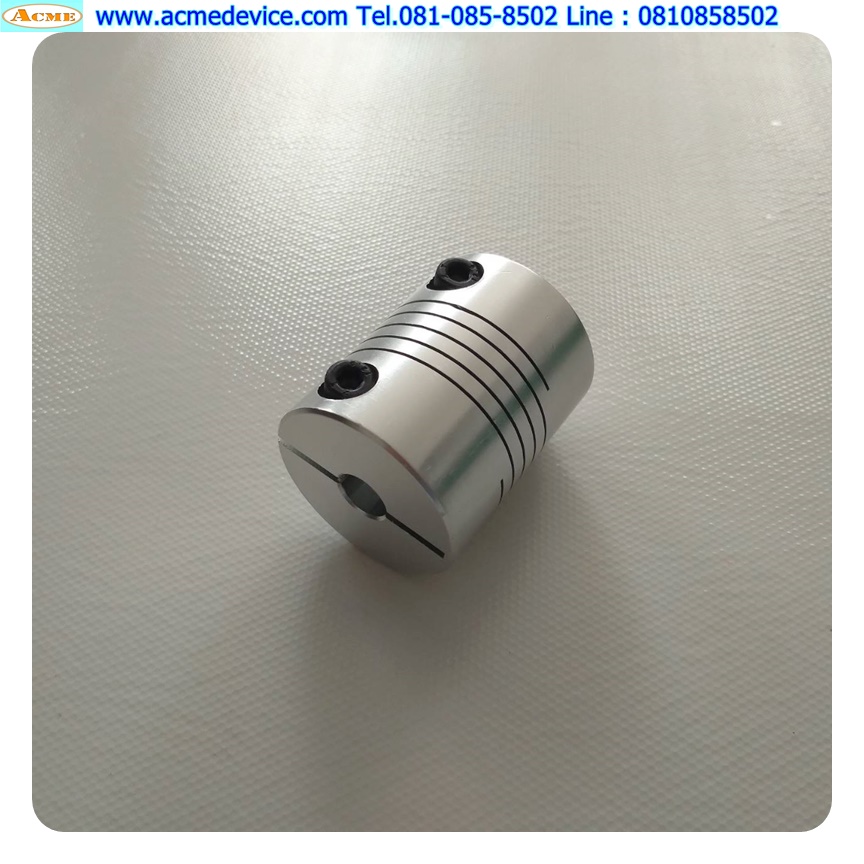 Coupling Aluminum ขนาด ID 8/10mm, OD 32mm, L 40mm