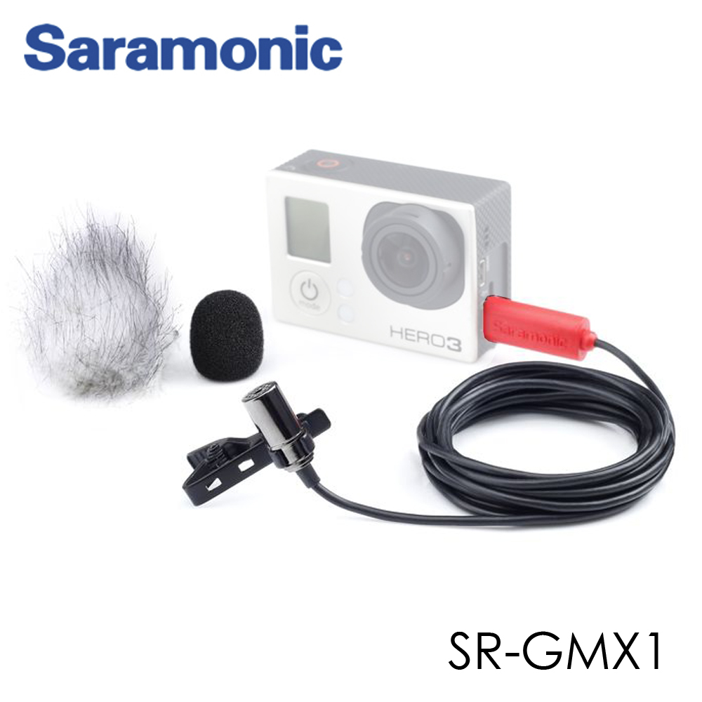 Saramonic SR-GMX1 Platinum Lavalier Clip-on Microphone for GoPro รับประกันศูนย์ไทย 1 ปี