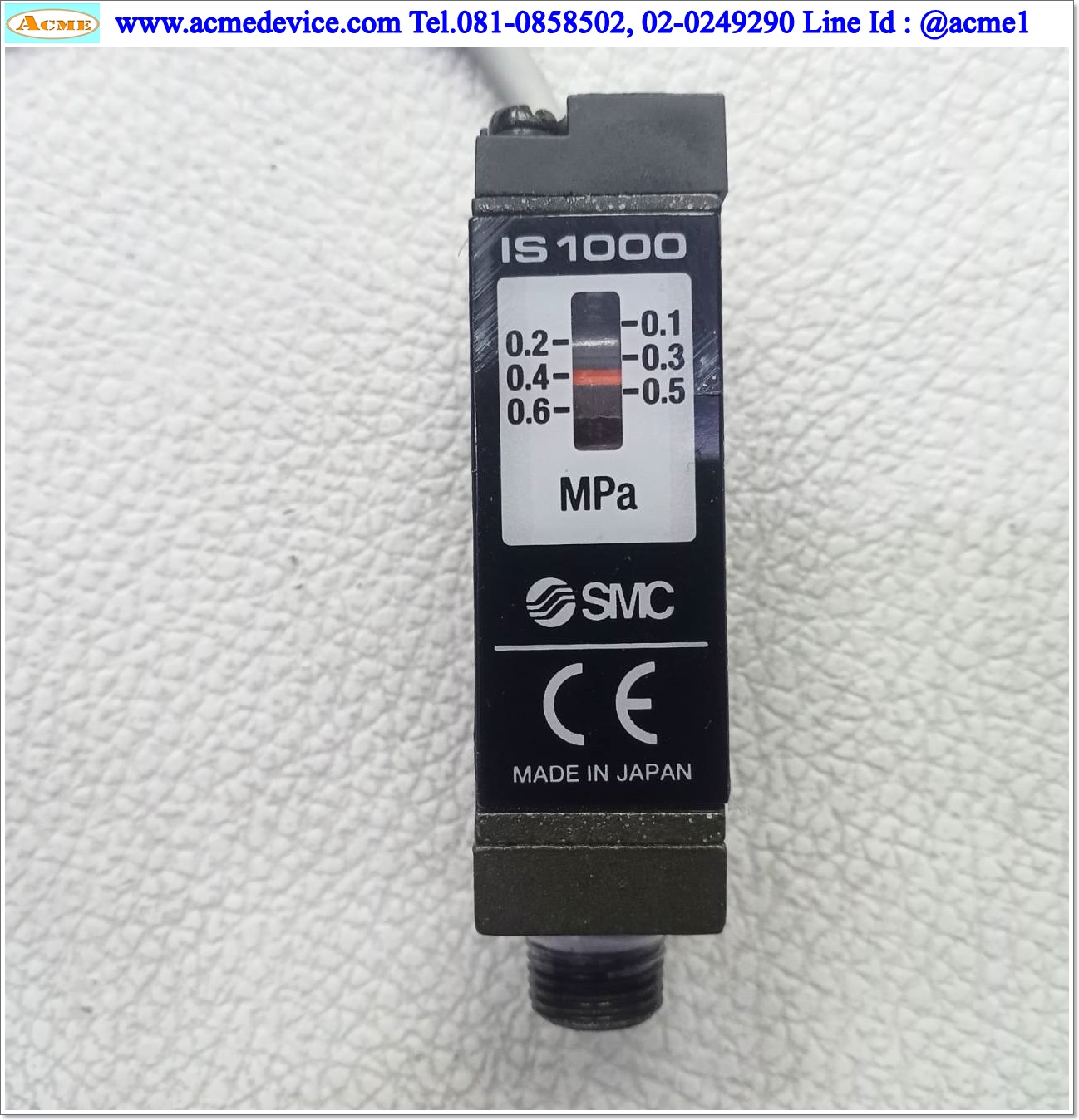 Pressure SMC รุ่น IS1000, Pressure Range 0.1 to 0.6 MPa