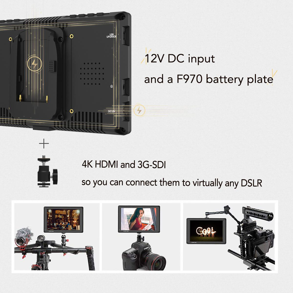 FEELWORLD Master Series MA7U 7" Ultra Bright Monitor 1920x1200 4K HDMI & SDI Input/Output รับประกันศูนย์ไทย 1 ปี