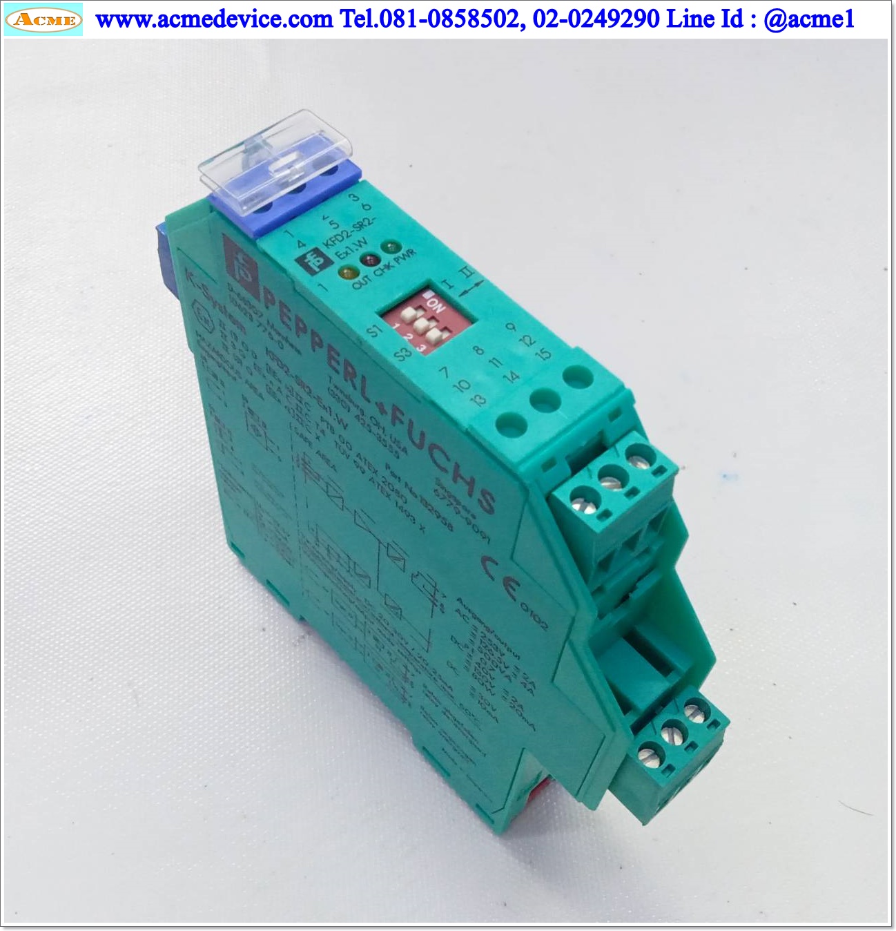 Switch Amplifier Pepperl + Fuchs รุ่น KFD2-SR2-EX1.W, 24VDC
