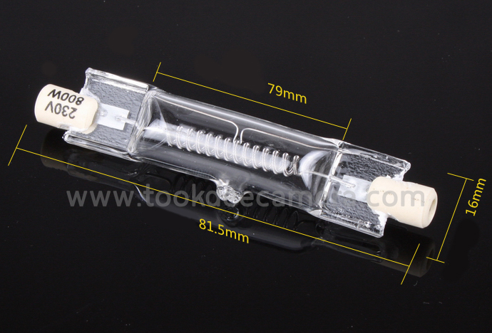 หลอดไฟถ่ายภาพ Halogen 800W สำหรับโคมไฟหัวแดง 3200K(แสงสีส้ม) ราคาถูก