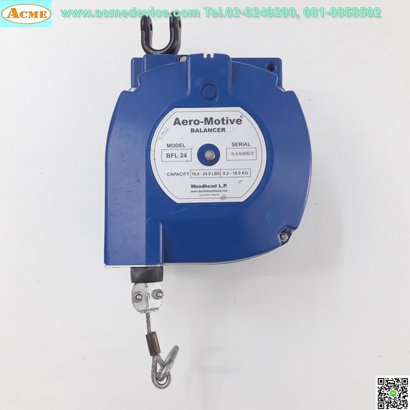 Balancer molex, Aero-Motive Woodhead, รุ่น BFL24, 18-24 lbs., 8.2-10.9 kg.