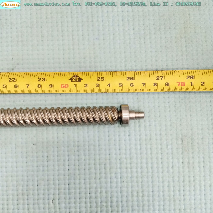 Ball Screw ขนาดเพลา 16 mm.x 670 mm., Stroke 495 mm., Pit 20 mm.